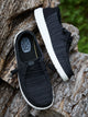 WOMENS HEYDUDE WENDY STRETCH SOX SNEAKER - BLACK/WHITE HEYDUDE - Boathouse USA
