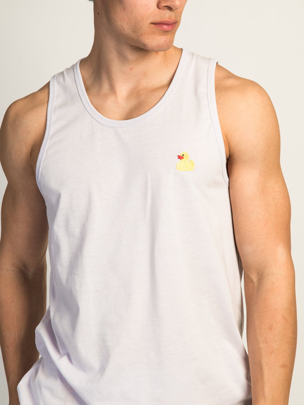 ISLAND HAZE DUCK EMBROIDERED TANK TOP - ORCHID