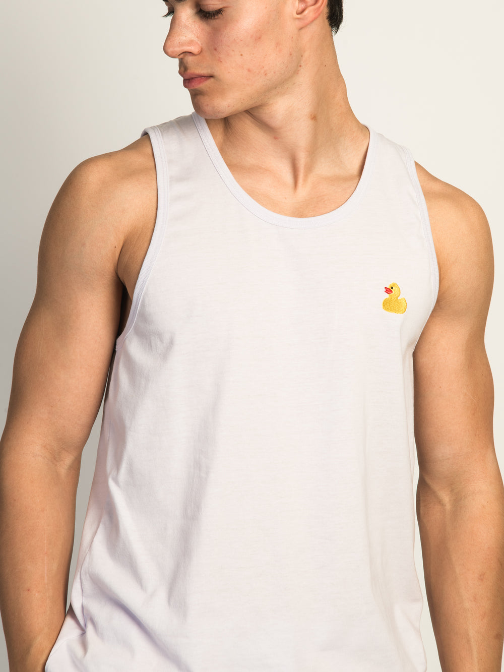 ISLAND HAZE DUCK EMBROIDERED TANK TOP - ORCHID