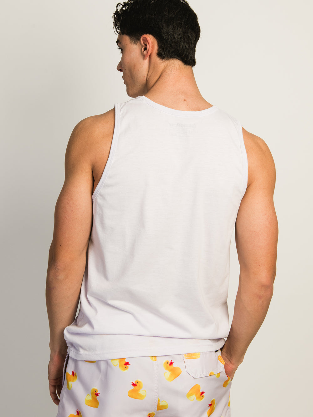 ISLAND HAZE DUCK EMBROIDERED TANK TOP - ORCHID