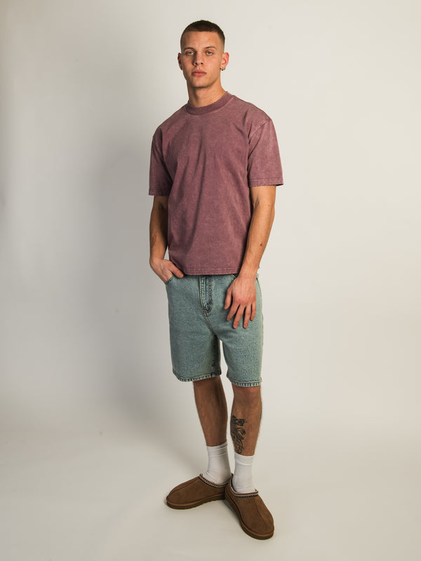 KOLBY HEAVYWEIGHT T-SHIRT - PEBBLE