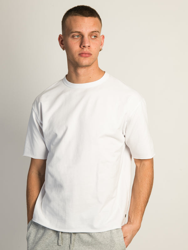 KOLBY OVERSIZED FRENCH TERRY TEE - WHITE