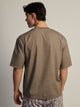 KOLBY BOXY FIT TEE - HEATHER BROWN KOLBY - Boathouse USA