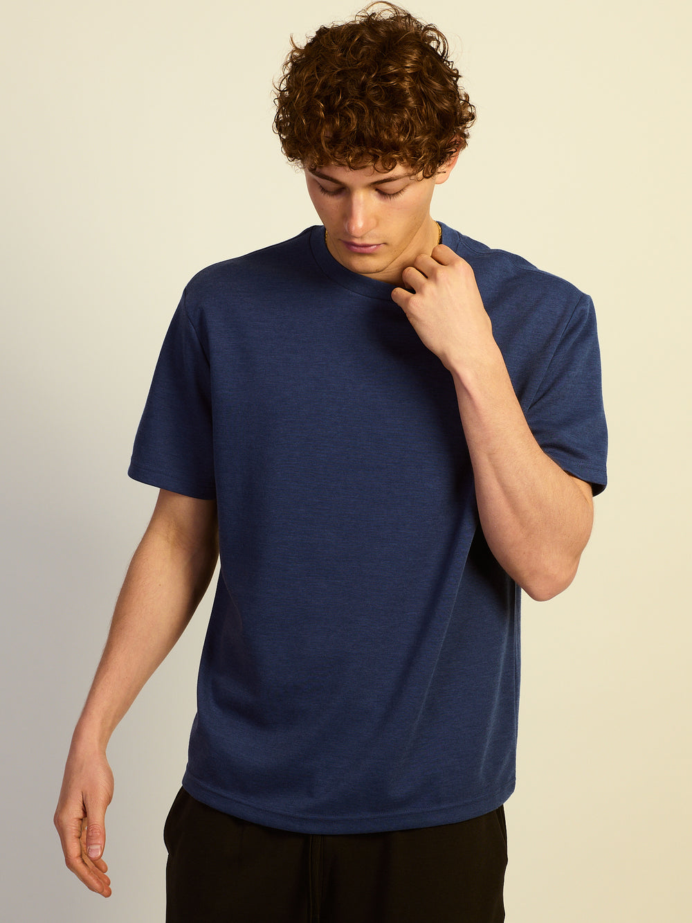 KOLBY RELAXED FIT KEEP COOL TEE - NAVY