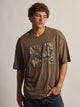 KOLBY LOOSE FIT FOOTBALL T-SHIRT - BROWN KOLBY - Boathouse USA