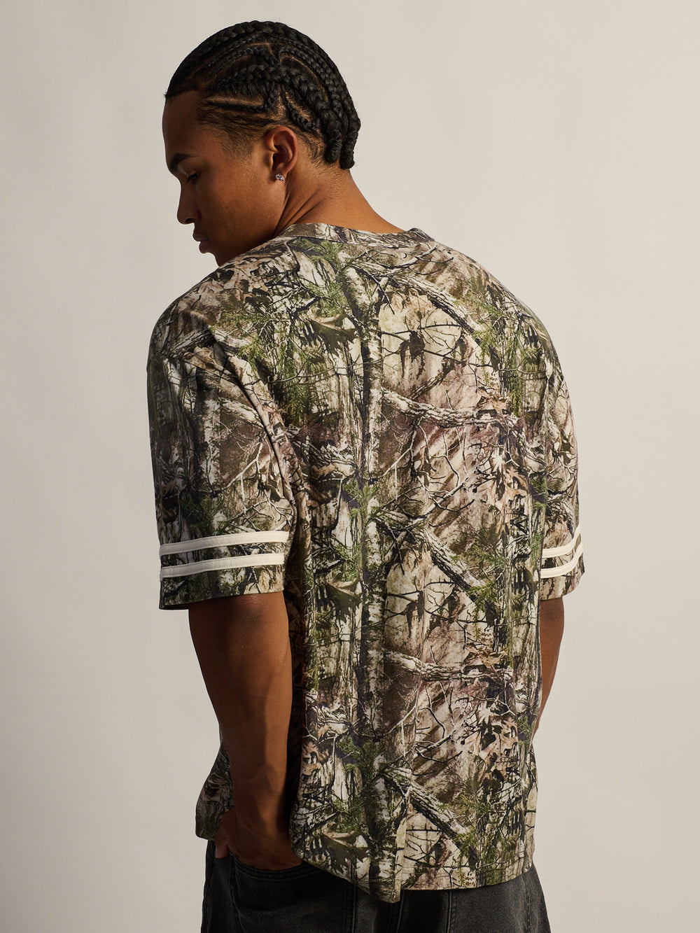 KOLBY LOOSE FIT FOOTBALL T-SHIRT - CAMOUFLAGE
