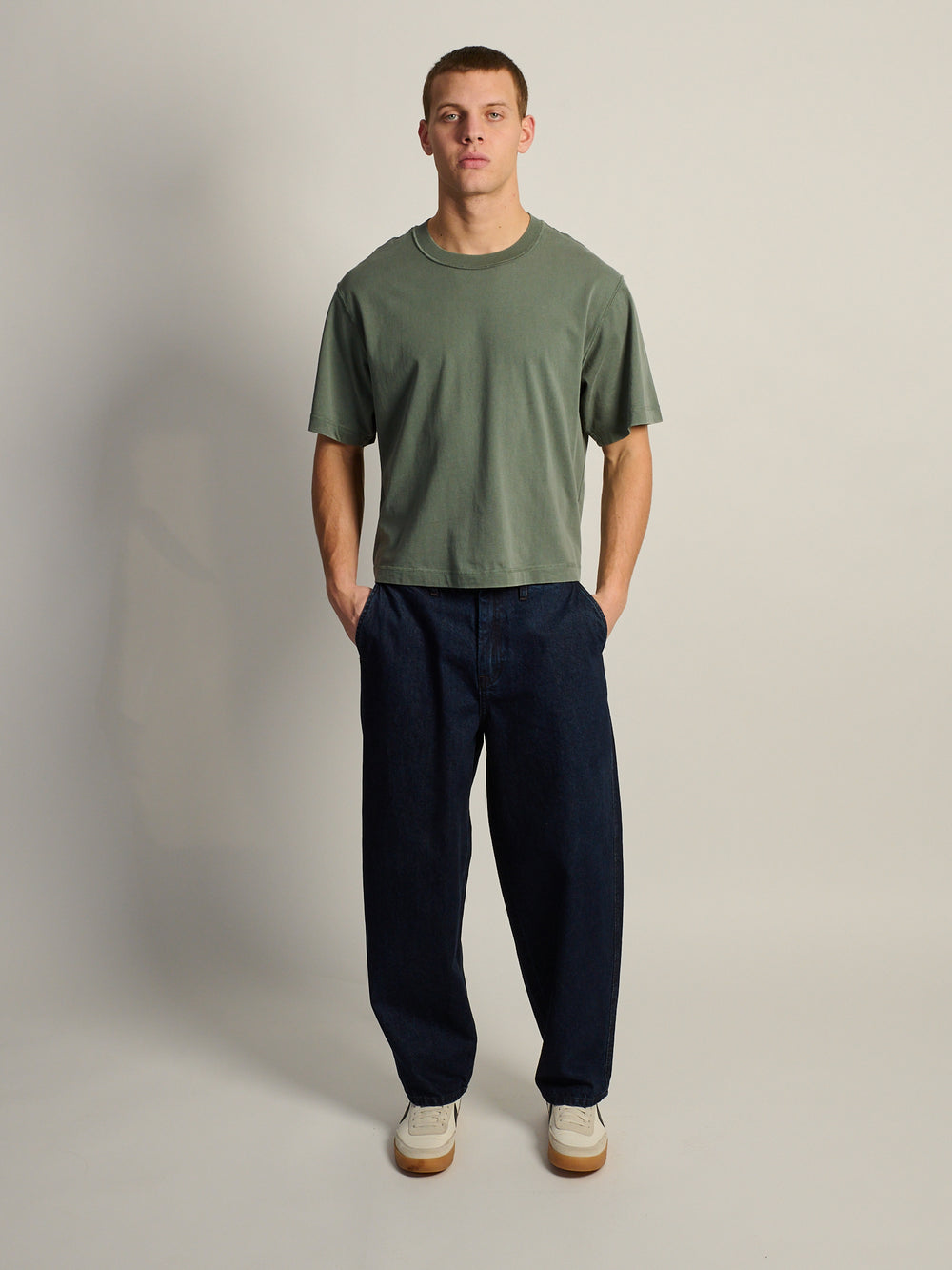 KOLBY SHORT CUT VINTAGE TEE - GREEN