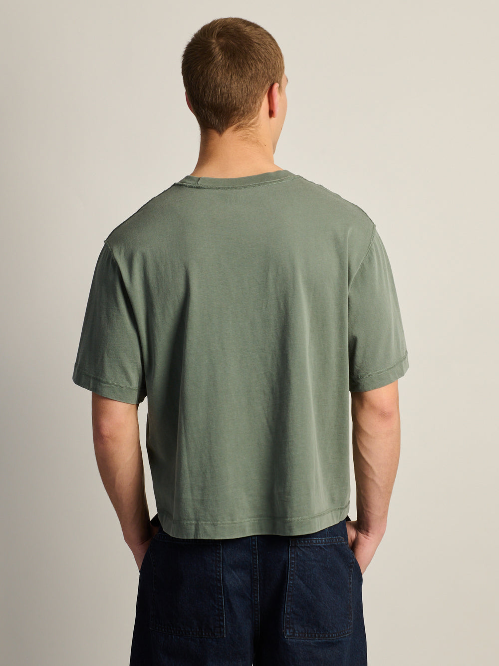 KOLBY SHORT CUT VINTAGE TEE - GREEN