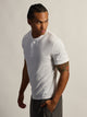 KOLBY SLIM FIT RIBBED T-SHIRT - WHITE