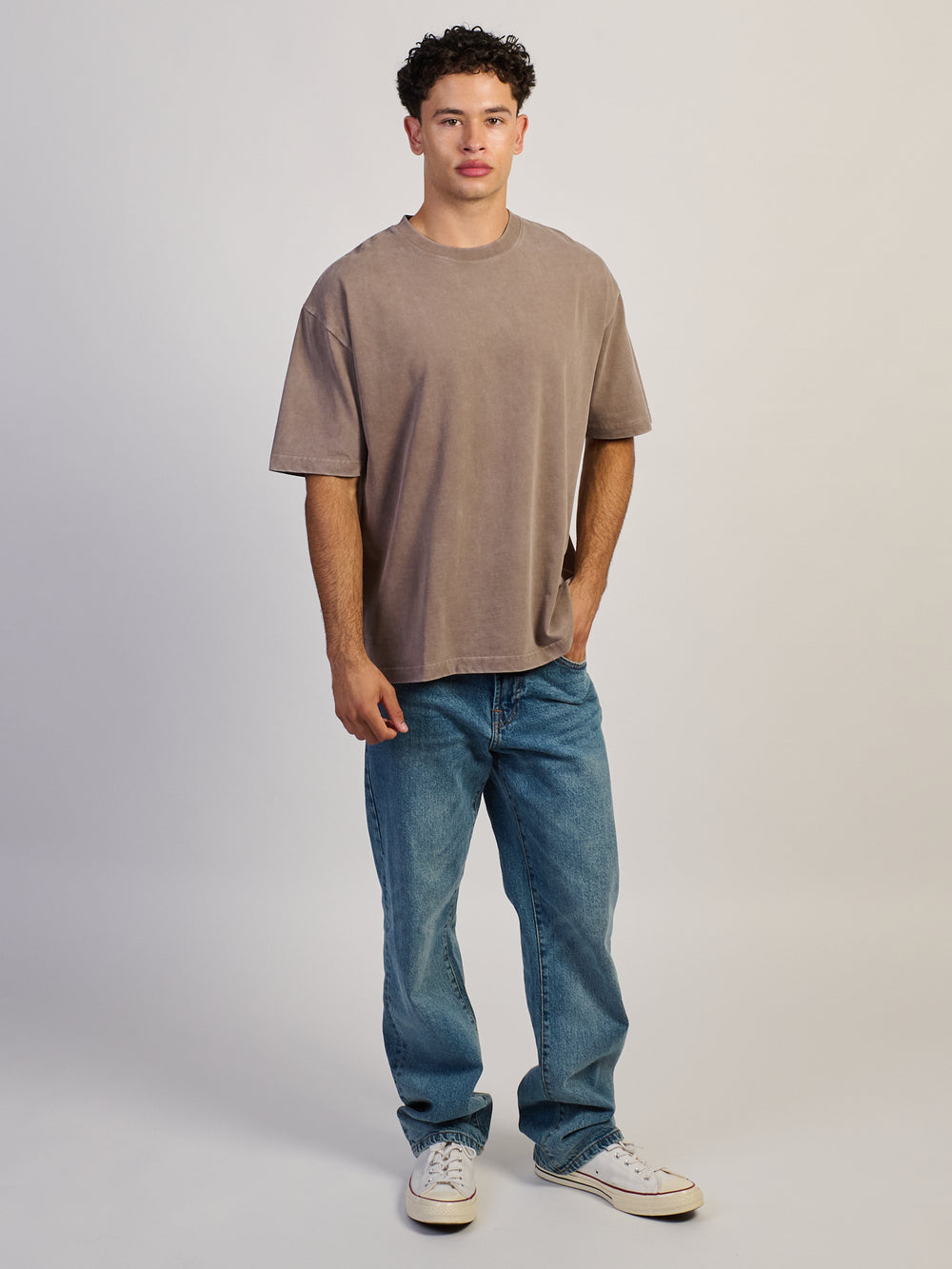 KOLBY PREMIUM HEAVYWEIGHT T-SHIRT - CHOCOLATE