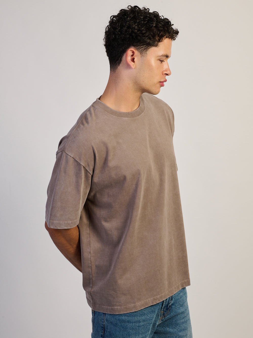 KOLBY PREMIUM HEAVYWEIGHT T-SHIRT - CHOCOLATE