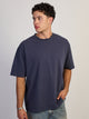 KOLBY PREMIUM HEAVYWEIGHT T-SHIRT - CHARCOAL NAVY