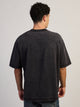 KOLBY CONTRAST STITCH T-SHIRT - BLACK