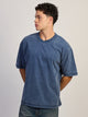 KOLBY CONTRAST STITCH T-SHIRT - BLUE