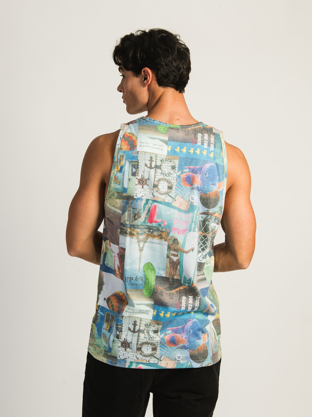 KOLBY MARCO COLLAGE PRINT TANK