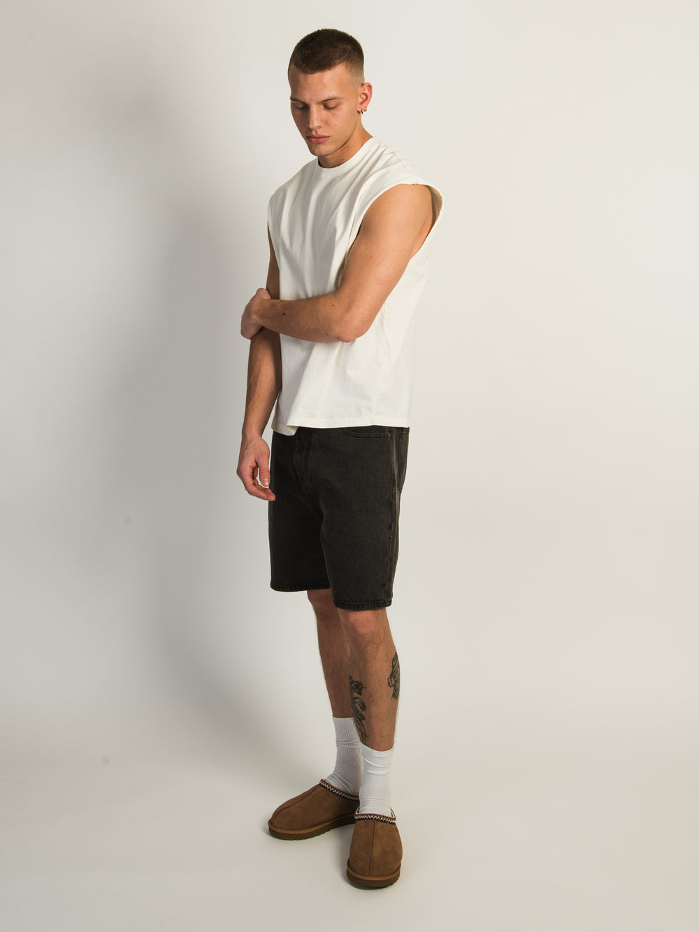 KOLBY MUSCLE TANK TOP - OFF WHITE