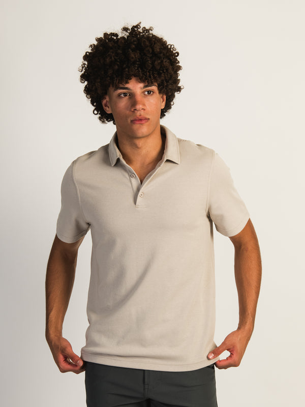 KOLBY KEEP COOL POLO - PEBBLE