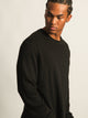 KOLBY SHORT CUT LONG SLEEVE WAFFLE SHIRT - BLACK KOLBY - Boathouse USA
