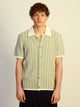KOLBY RELAXED FIT KNIT BUTTON UP - GREEN KOLBY - Boathouse USA