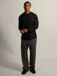 KOLBY TEXTURED WAFFLE HENLEY TEE - BLACK KOLBY - Boathouse USA