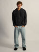 KOLBY HEAVYWEIGHT WAFFLE HOODIE TEE - BLACK KOLBY - Boathouse USA