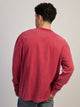 LONG SLEEVE HEAVYWEIGHT FOOTBALL TEE - VINTAGE RED