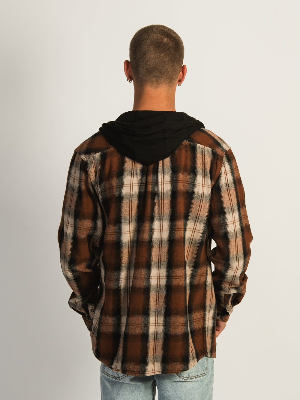 KOLBY CLASSIC 2 POCKET HOODIE- RUST