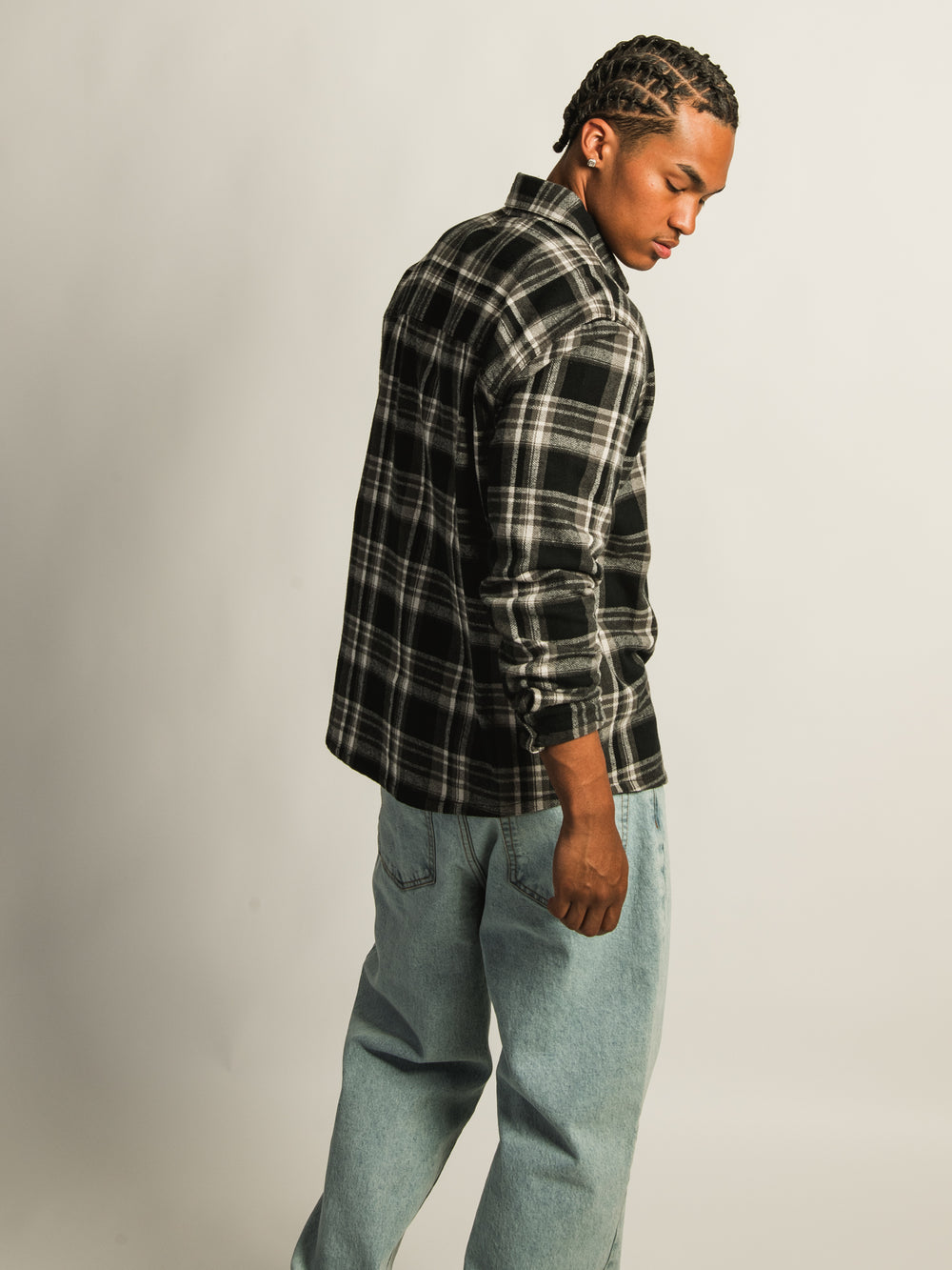 KOLBY 90S FLANNEL - BLACK