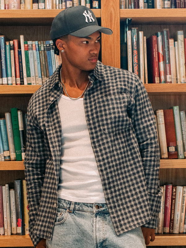 KOLBY 90S FLANNEL - BLUE