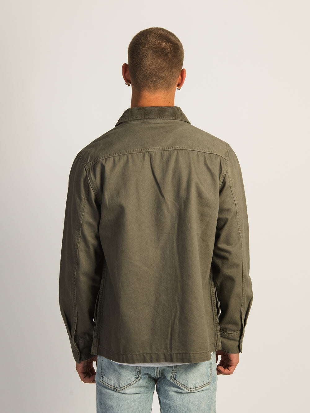 KOLBY TWILL UTILITY JACKET - OLIVE