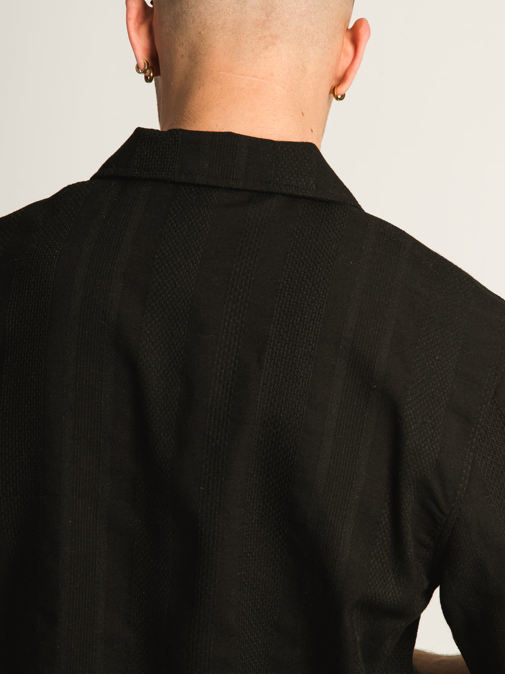 KOLBY BOXY FIT SHIRT - BLACK
