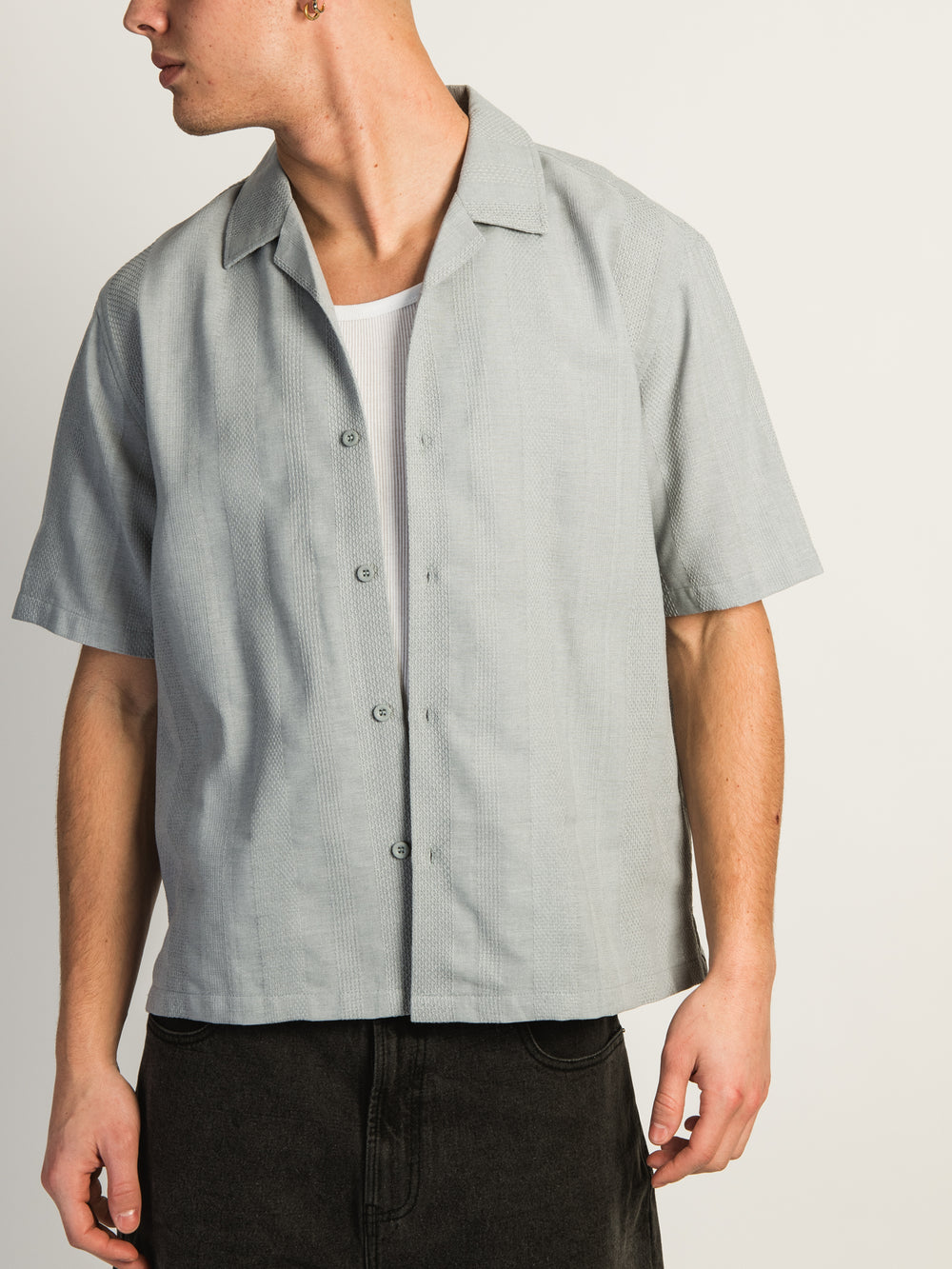 KOLBY BOXY FIT SHIRT - BLUE