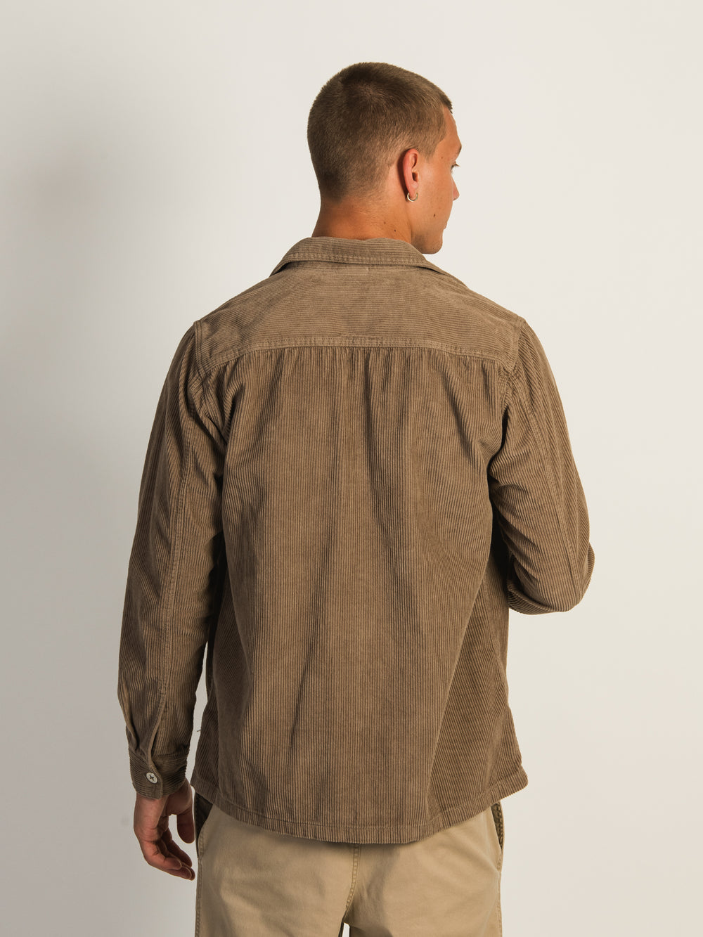 KOLBY CORD OVERSHIRT - BEIGE