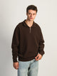 KOLBY PARKER VINTAGE WASH QUARTER ZIP - BROWN KOLBY - Boathouse USA