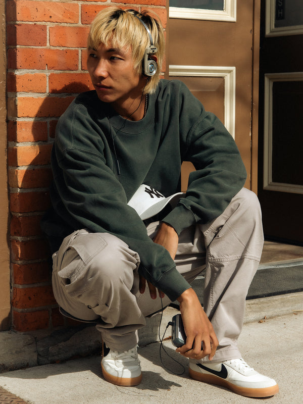 KOLBY RELAXED FIT CREW - FOREST