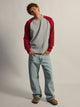 KOLBY RAGLAN CREW HOODIE - RED KOLBY - Boathouse USA