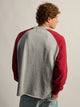 KOLBY RAGLAN CREW HOODIE - RED KOLBY - Boathouse USA