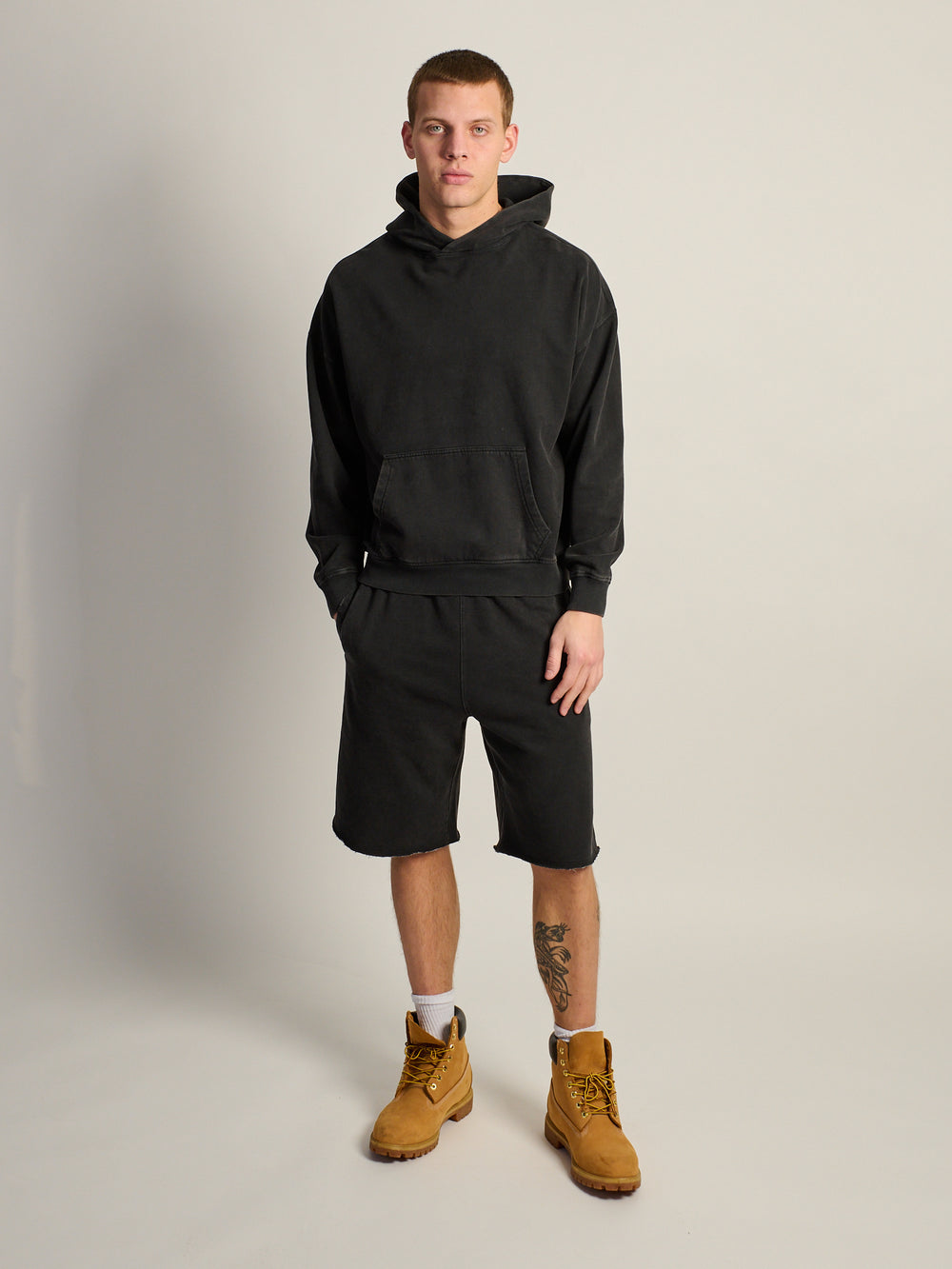 KOLBY RELAXED FIT HOODIE - BLACK