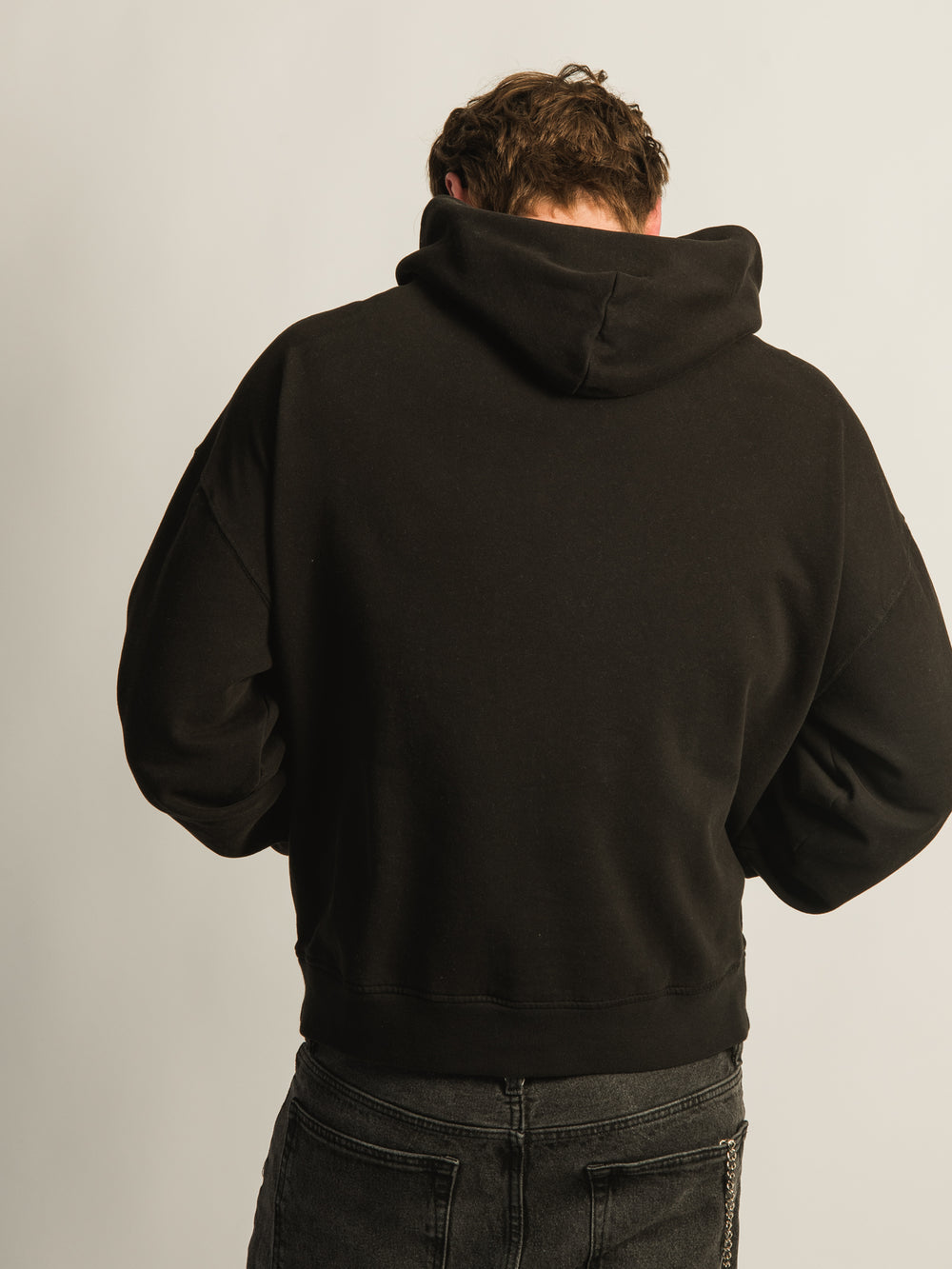 KOLBY RELAXED FIT HOODIE - BLACK