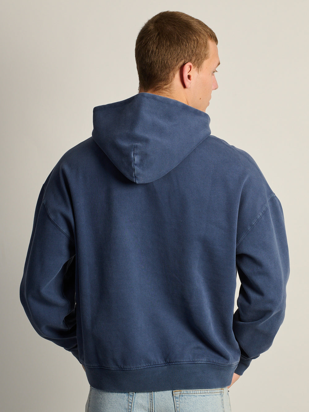 KOLBY RELAXED FIT HOODIE - BLUE