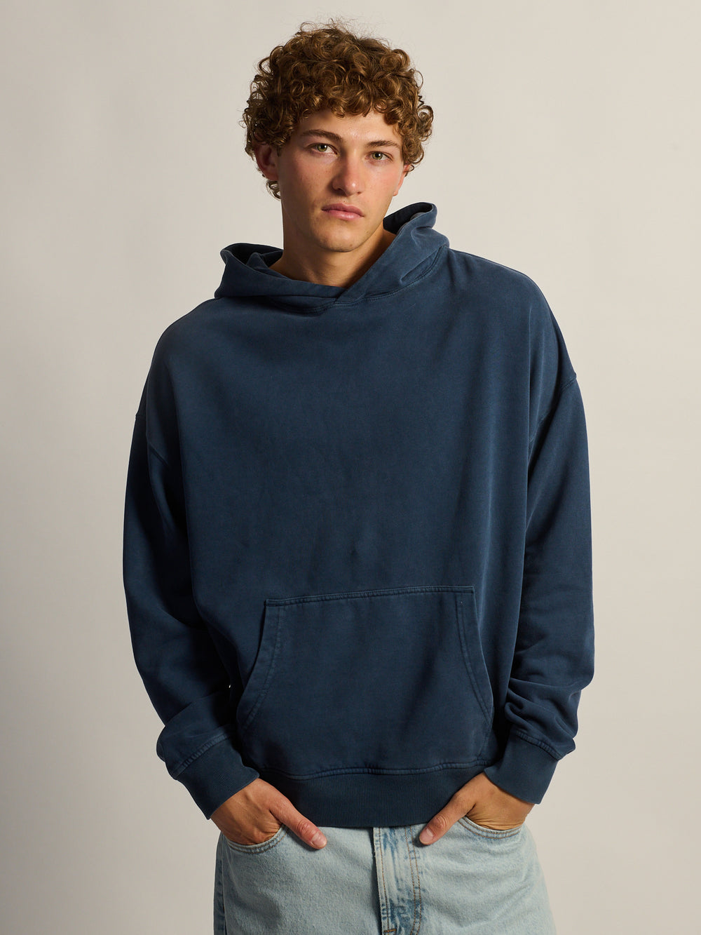 KOLBY RELAXED FIT HOODIE - CARBON NAVY