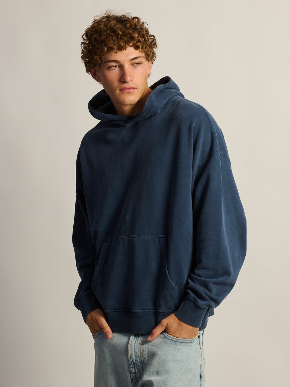 KOLBY RELAXED FIT HOODIE - CARBON NAVY