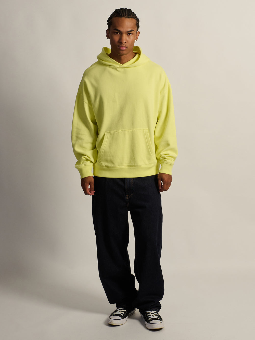 KOLBY RELAXED FIT HOODIE - YELLOW