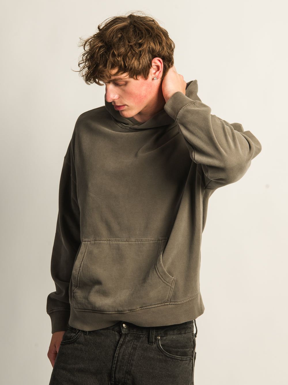 KOLBY RELAXED FIT HOODIE - IRON