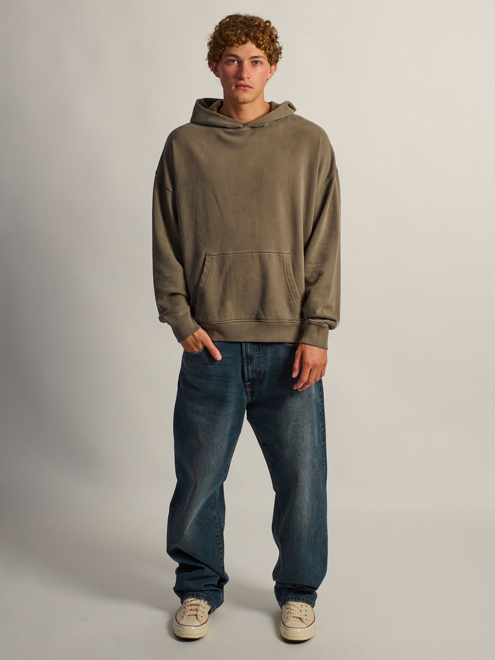 KOLBY RELAXED FIT HOODIE - IRON