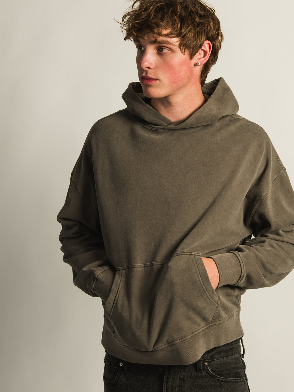 KOLBY RELAXED FIT HOODIE - IRON