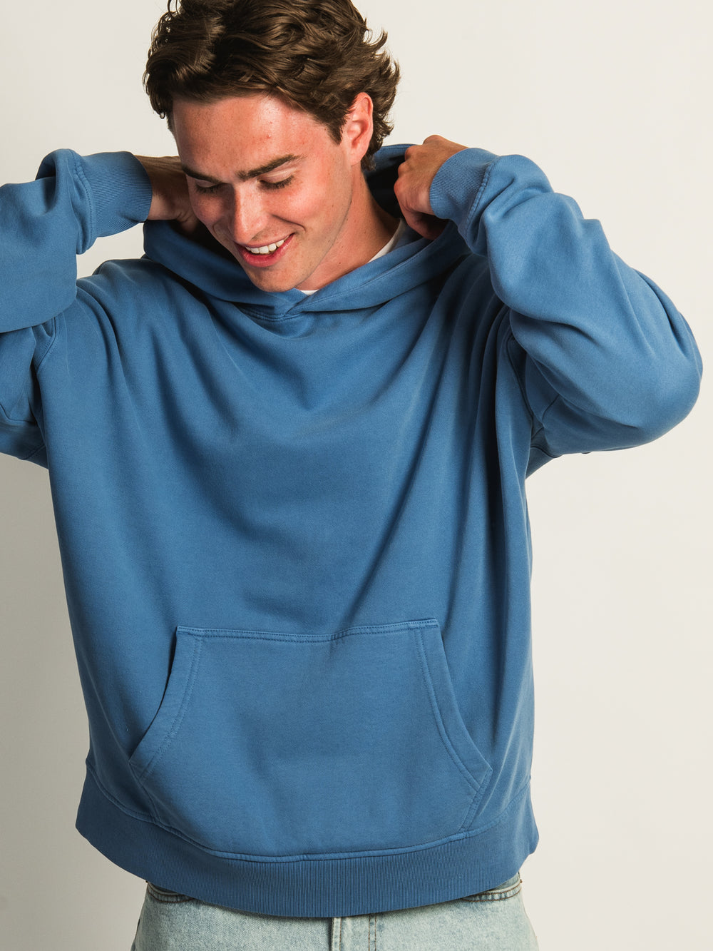KOLBY RELAXED FIT HOODIE - BLUE