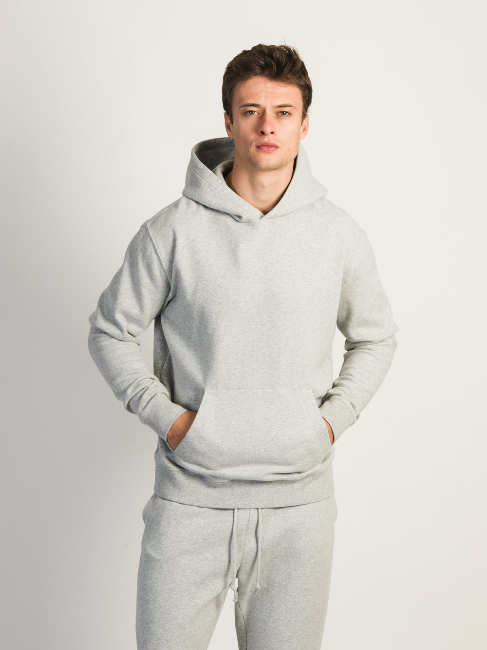 KOLBY PARKER VINTAGE WASH HOODIE - HEATHER GREY