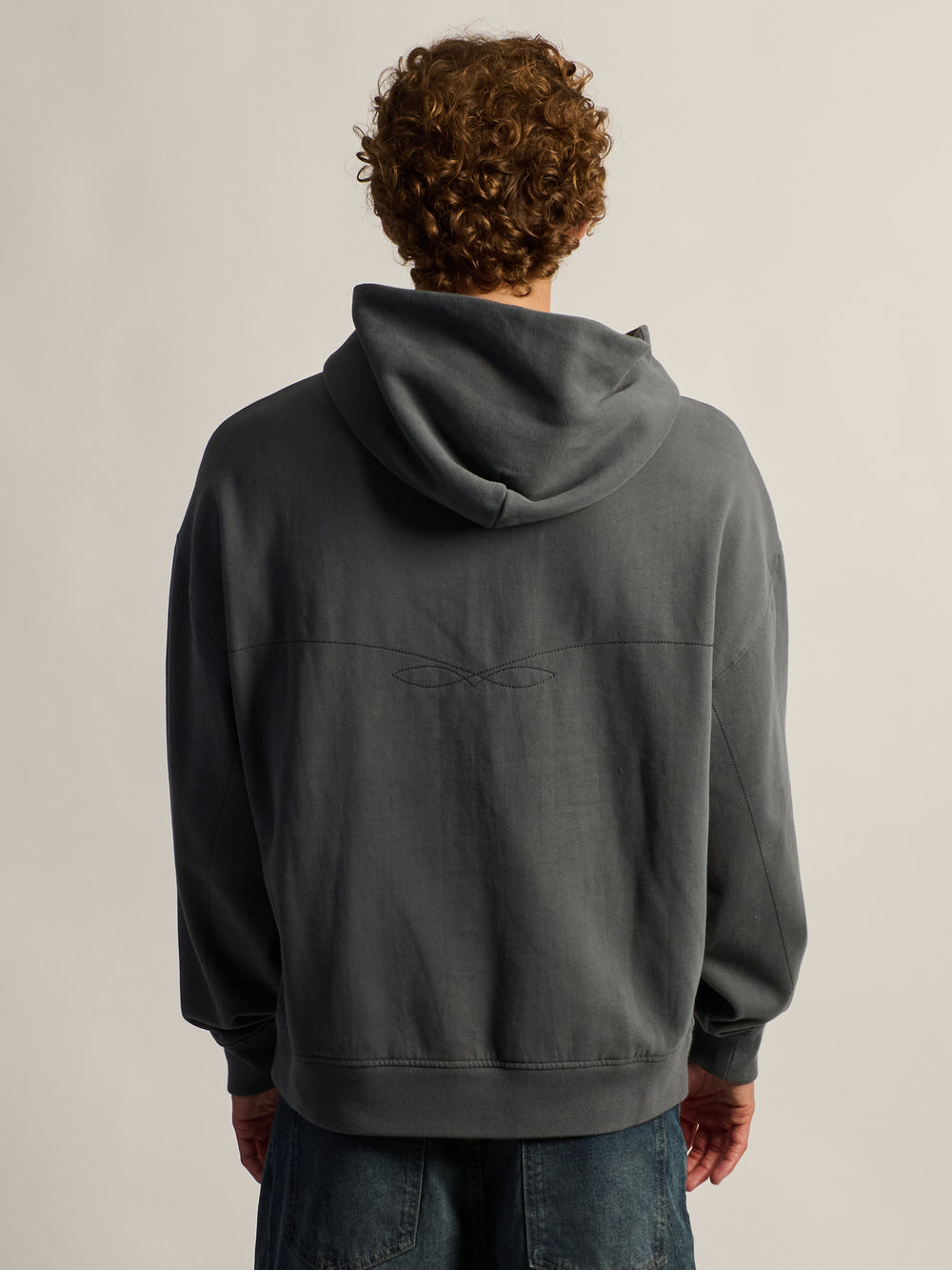 KOLBY RELAXED FIT HOODIE - CHARCOAL