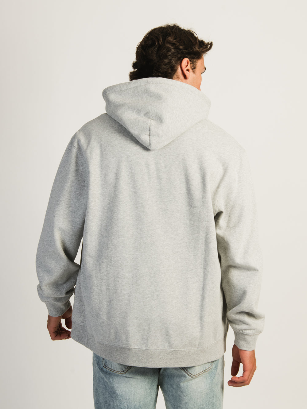 KOLBY PARKER VINTAGE WASH ZIP HOODIE - HEATHER GREY